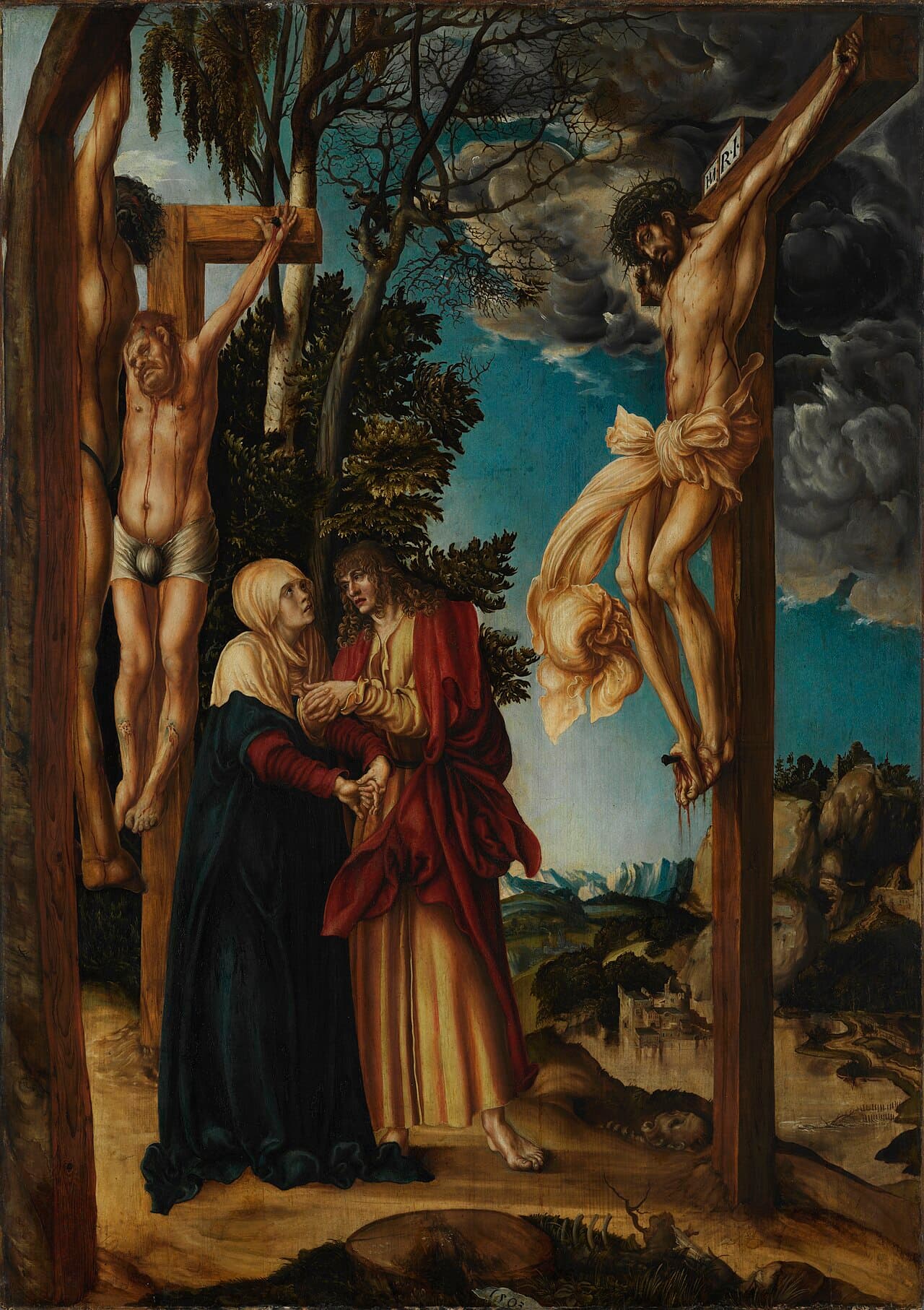 Lucas Cranach the Elder's Lamentation Beneath the Cross at the Alte Pinakothek