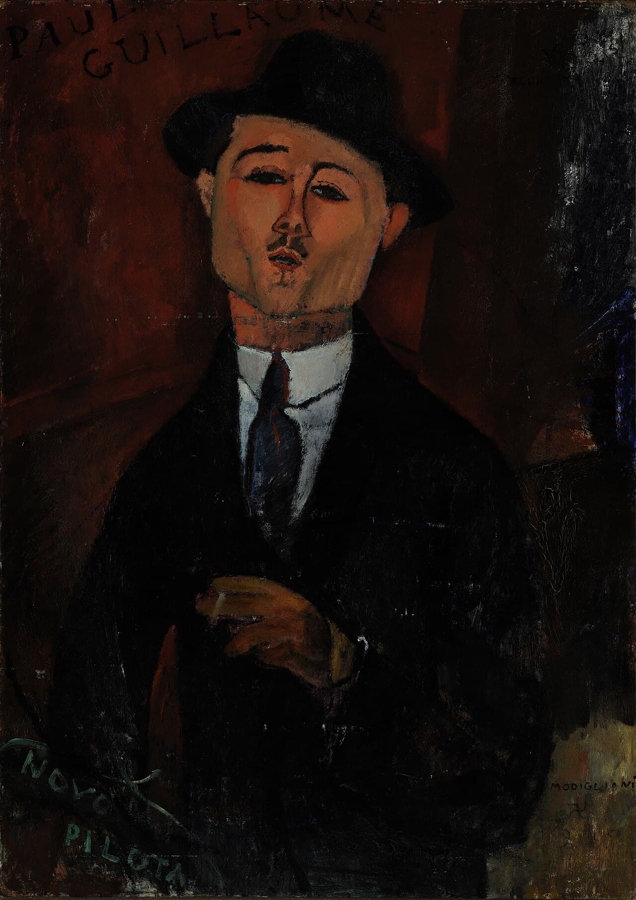 Portrait of art dealer Paul Guillaume by Amedeo Modigliani