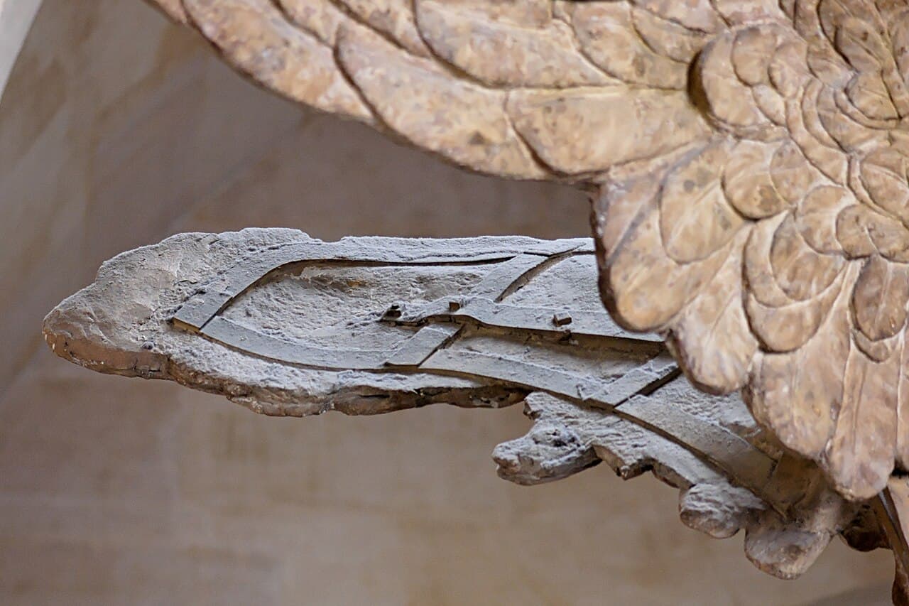 The Winged Victory of Samothrace, a headless marble statue of a winged goddess